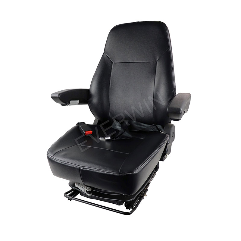 Agricultural Tractor Driver Seat with Low Profile Suspension