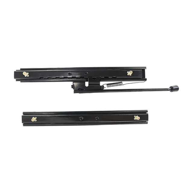 Black Metal Universal Seat Slide Assembly
