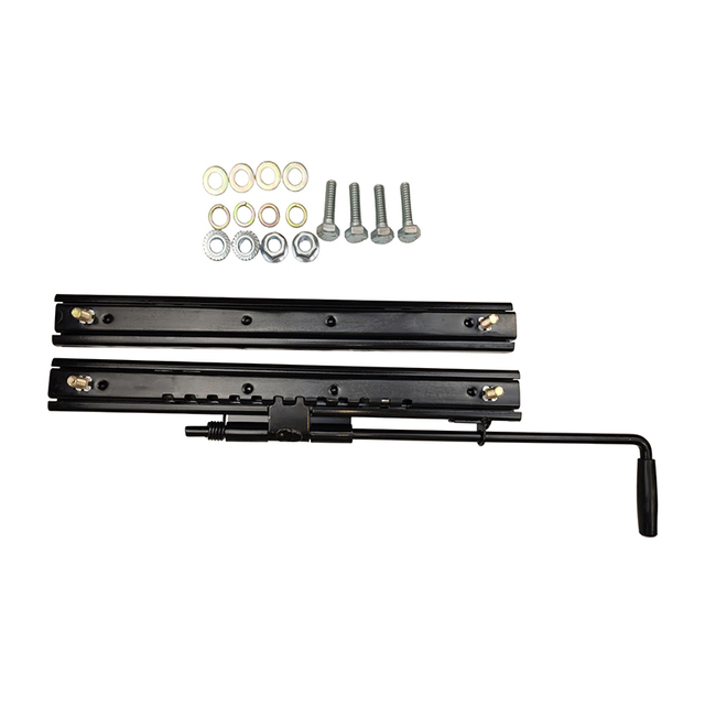 Black Universal Fore and Aft Adjustment Seat Slide Assembly Compatible with Construction machinery