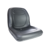Black PVC Seat with Multiple Mounting Holes