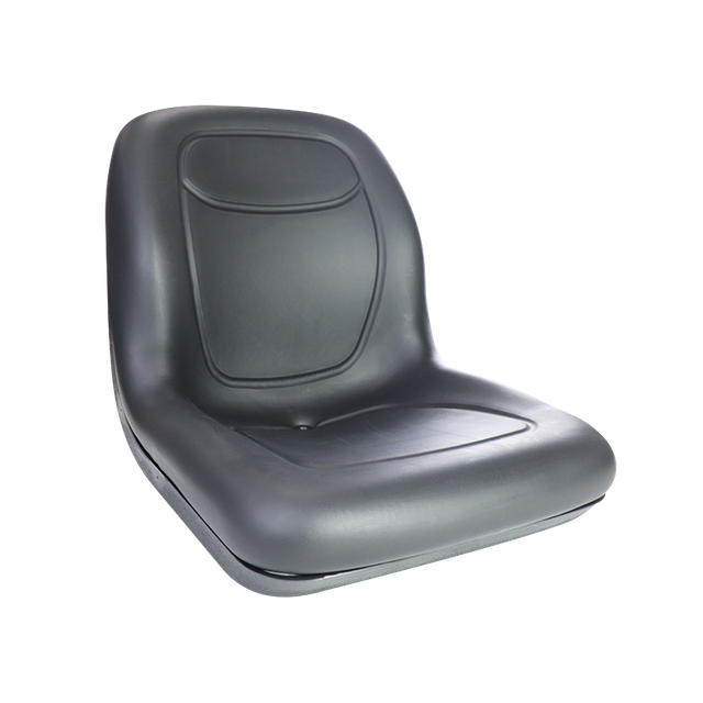 Black PVC Seat with Multiple Mounting Holes