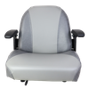 Universal Gray PVC Agriculture Seat With Armrest