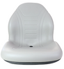 Gray PVC Plastic moulded bucket Seat with Multple Mounting Holes