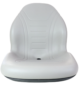 Gray PVC Plastic moulded bucket Seat with Multple Mounting Holes