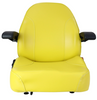 Yellow PVC High Back Seat with Armrest