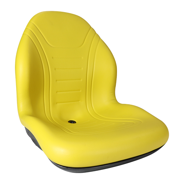 High Black Vinyl Seat with Multiple Mounting Patterns