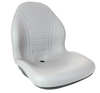 Gray PVC Plastic moulded bucket Seat with Multple Mounting Holes