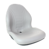 High Black Vinyl Seat with Multiple Mounting Patterns