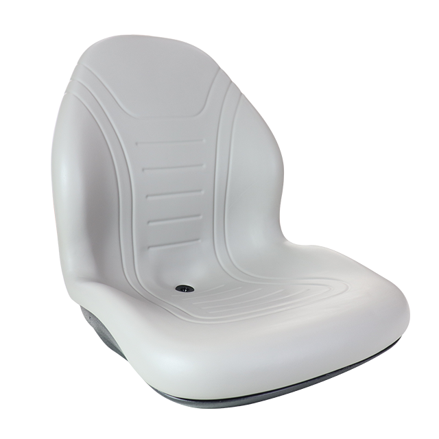 High Black Vinyl Seat with Multiple Mounting Patterns