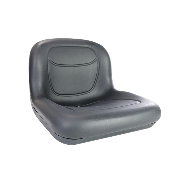 Black Vinyl Bucket Seat with Multiple Mounting Patterns