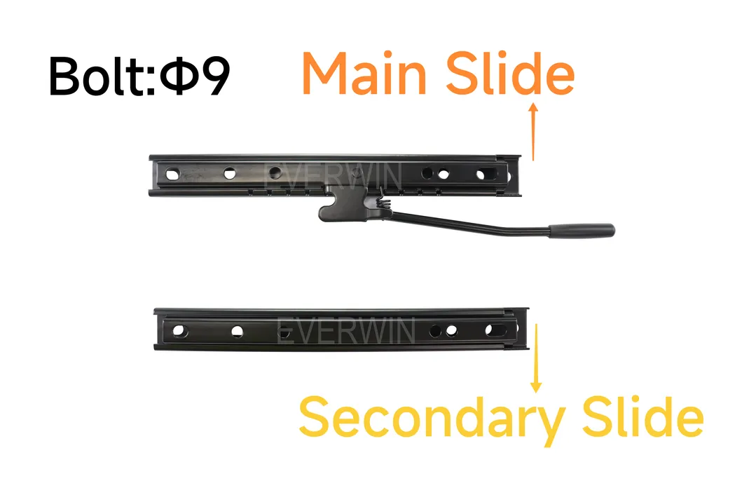 Universal Adjustable Seat Slide Assembly with Single Lock